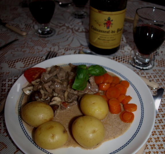 Boeuf stroganoff