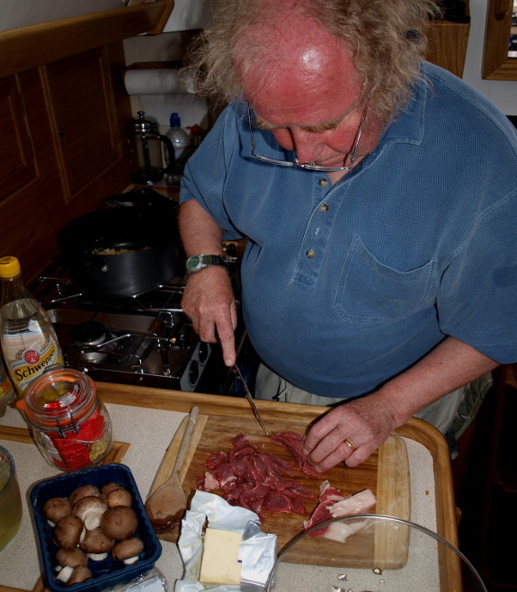The chef at work